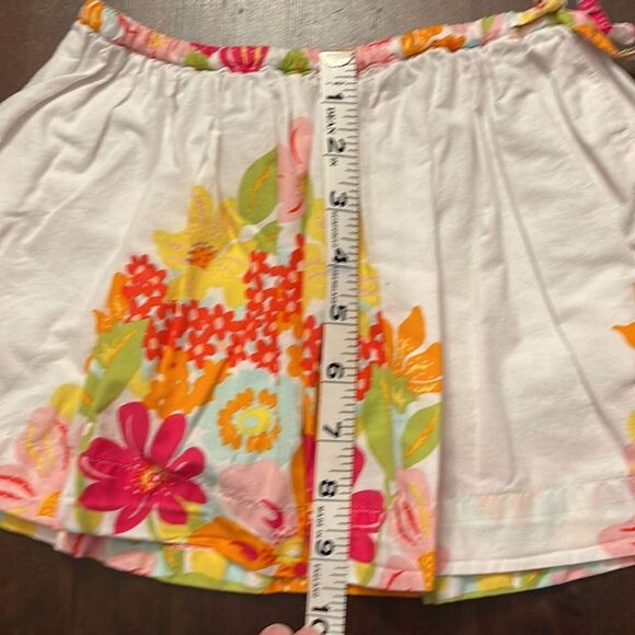 Land’s End Skort Girls Size 4 Floral Print Drawstring Waist - Picture 9 of 9